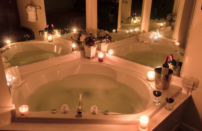 Guest bathroom at Massanutten Resort.