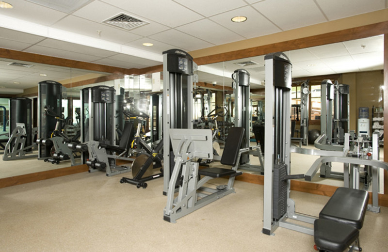 Fitness room at One Ski Hill Place.