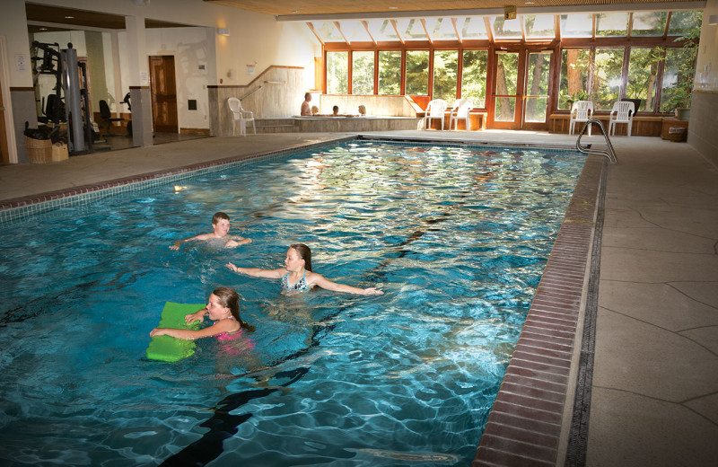 Indoor pool at Rock Creek Resort.