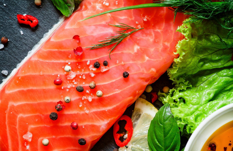 Fresh fish at Favorite Bay Lodge.