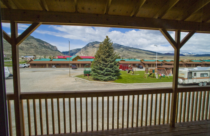 Porch View at Big Bear Motel 