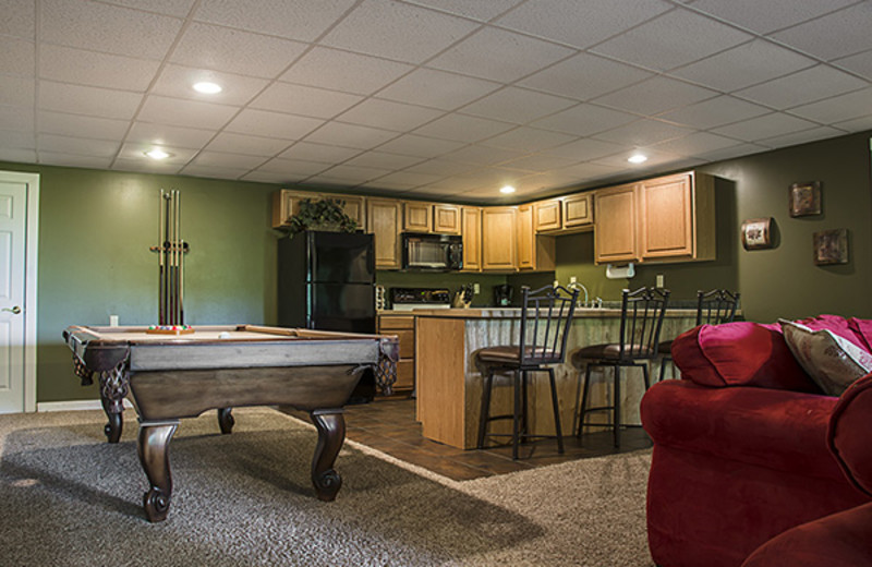 Game room at Hideaway Haven.