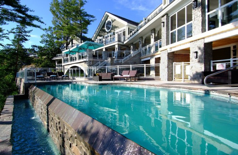 Outdoor Pool at Touchstone on Lake Muskoka