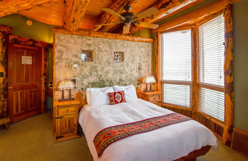 Guest room at Chipeta Solar Springs Resort.