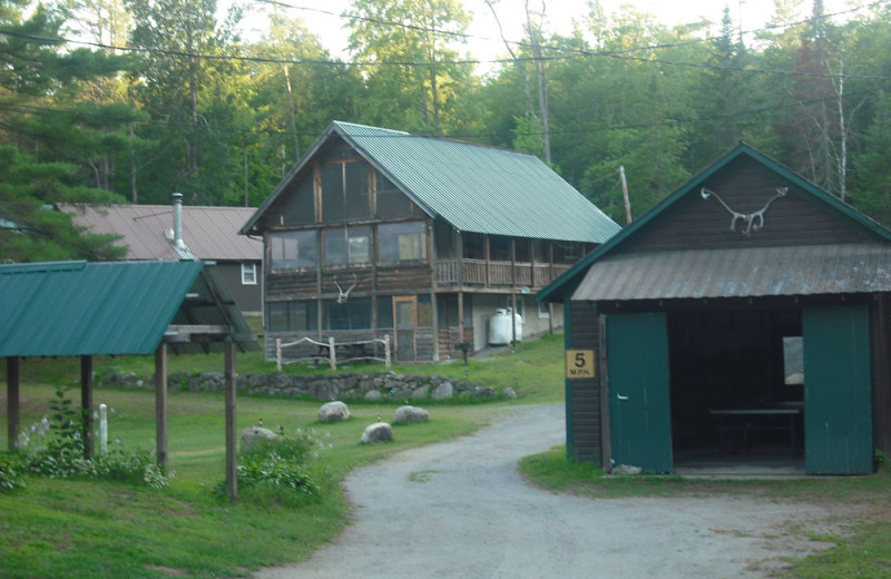 Exterior view of Twin Pine Lodge.