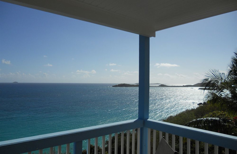 Rental balcony at Paradise Cove Resort.