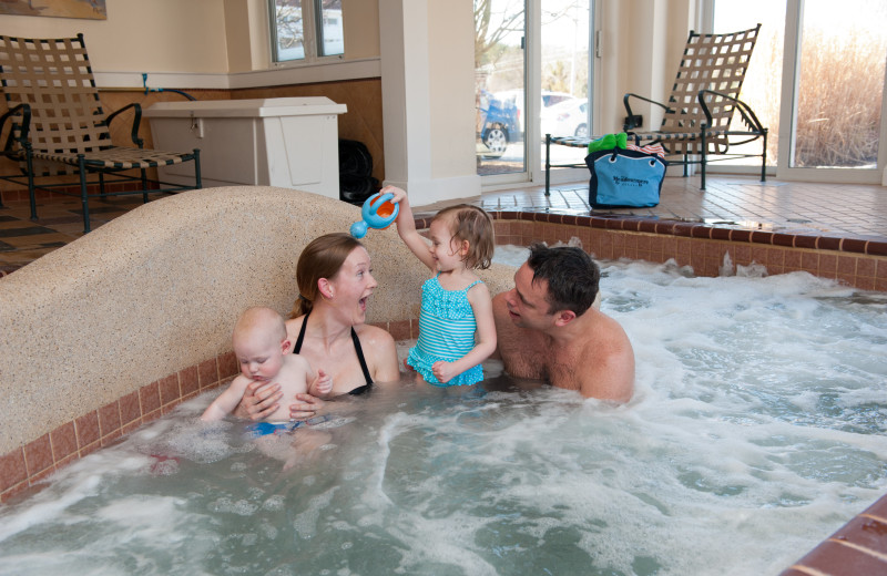 Hot tub at The Meadowmere Resort.