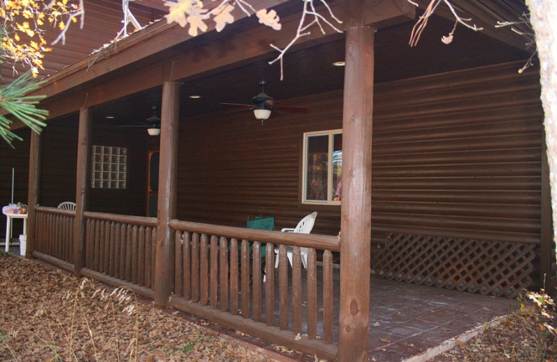 Private Deck at Tall Pines Getaway