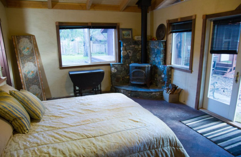 Rental bedroom at Redwood Coast Vacation Rentals