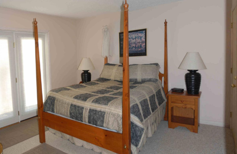 Vacation rental bedroom at Beaver Ridge and Northpoint.