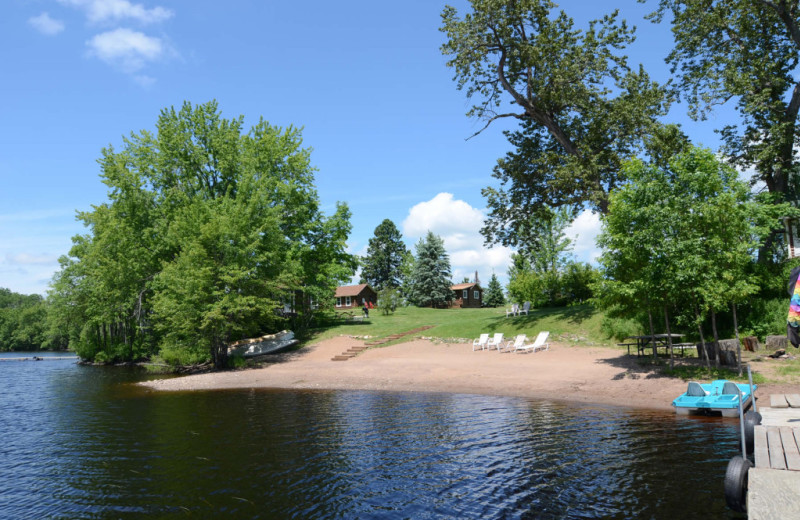 Beach at Barker Lake Lodge.