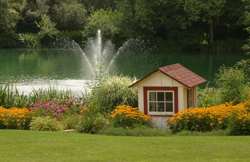 Fountain at Heartland Spa & Fitness Resort.