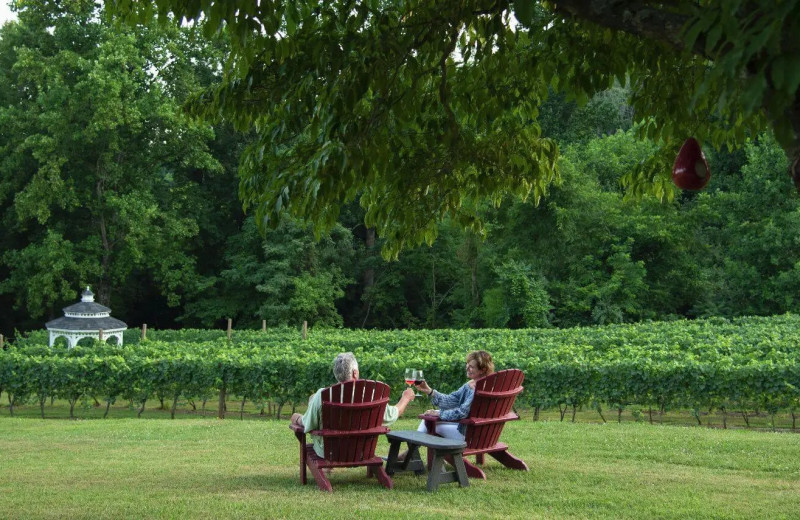 Couple at Orchard House Bed & Breakfast.