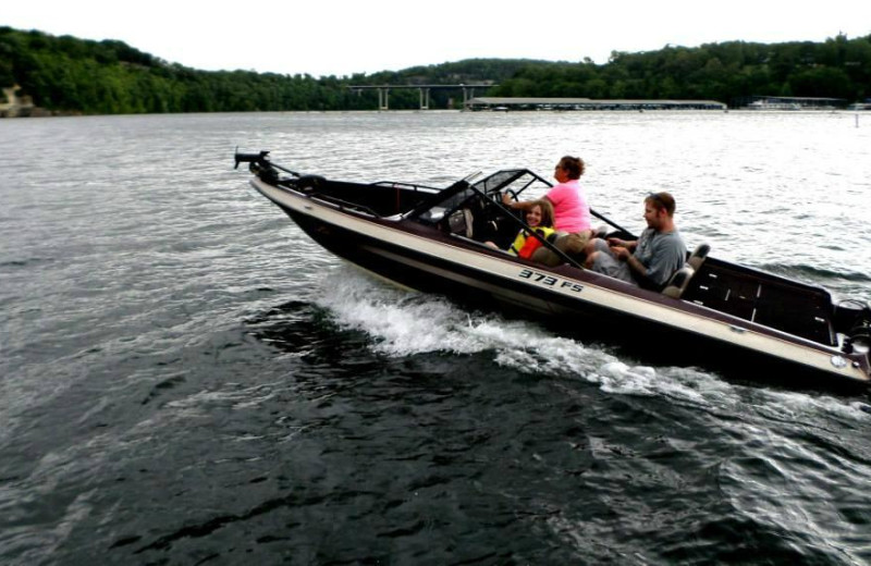 Boating at The Villager Resort.