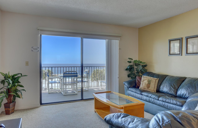 Guest living room at Caprice Resort.