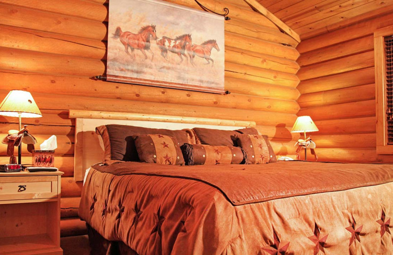 Guest room at Flying Saddle Resort.