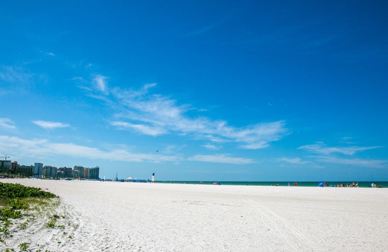 Beach at Harborview Rentals.