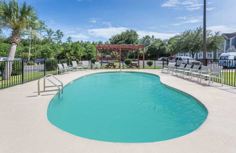 Outdoor pool at Microtel Inn & Suites of Gulf Shores.