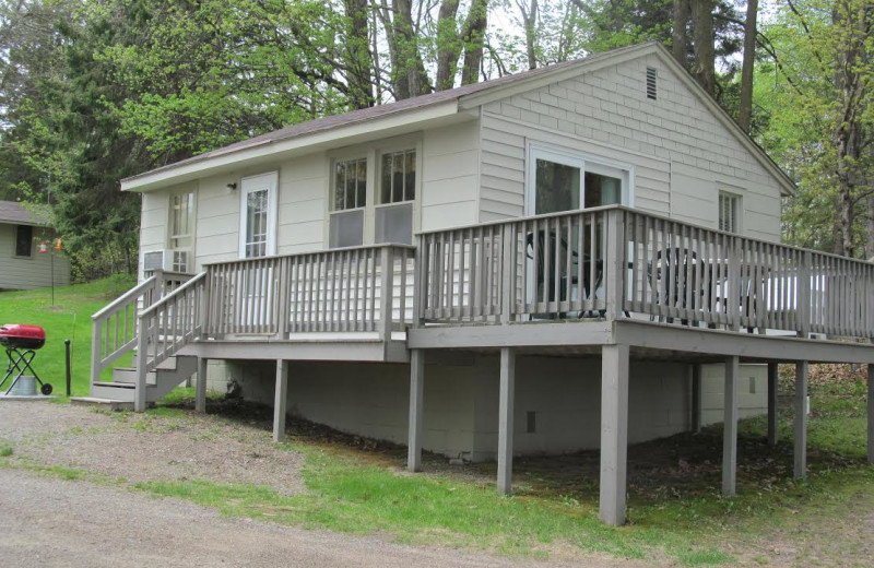 Cabin exterior at SweetWater Resort.