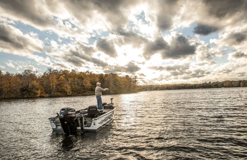 Fishing at Ruttger's Bay Lake Lodge.