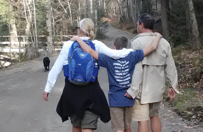 Family at The Pines Inn of Lake Placid.