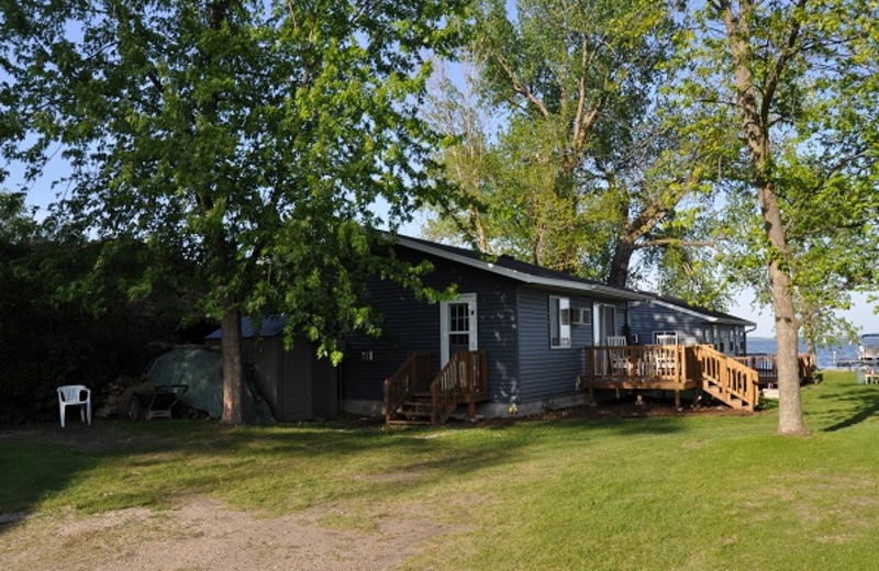 Cabin exterior at Elm Haven Resort.