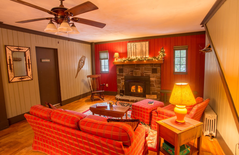 Living room at ADK Trail Inn.