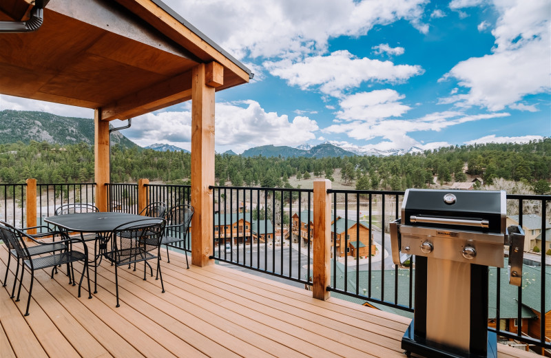 Deck at Fall River Village Resort Condos.