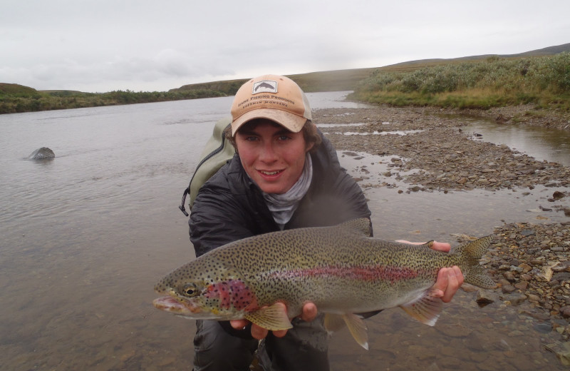 Fishing at Naknek River Camp.