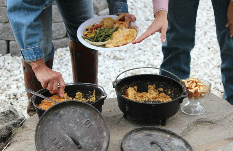 Country meals served at Western Pleasure Guest Ranch.