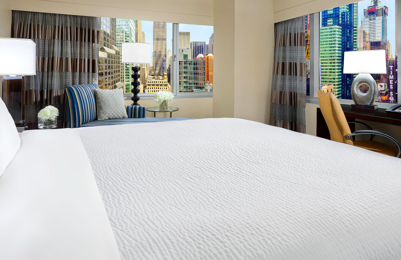 Guest room at Crowne Plaza Hotel TIMES SQUARE MANHATTAN.