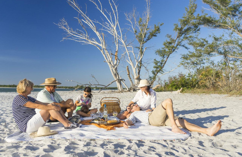 Beach picnic at Palm Island Resort.