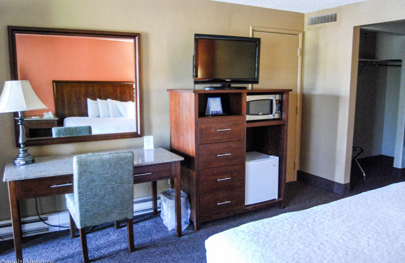 Guest room at Village Inn.