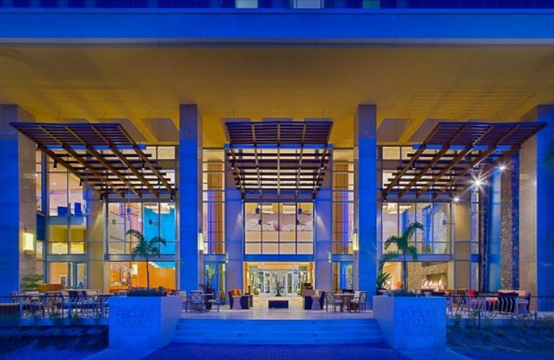 Lobby terrace at Hyatt Regency Trinidad.