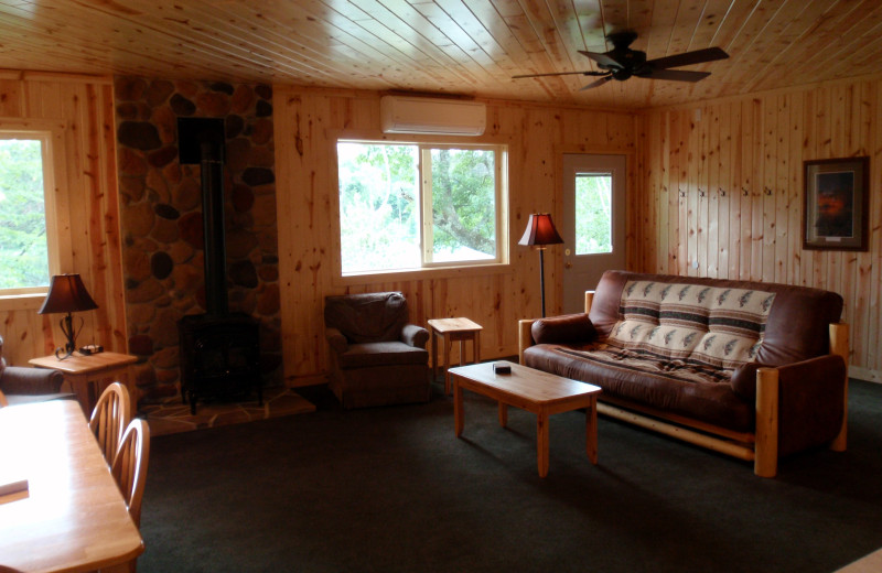 Lodge living area at Pine Terrace Resort.