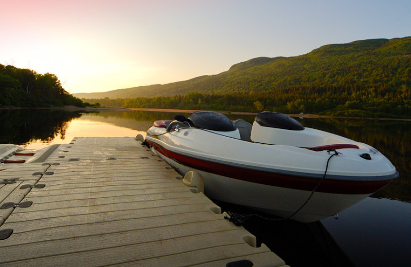 Boat at Humber Valley Resort.