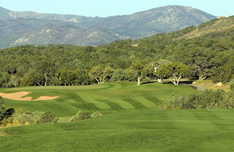 Golf course near Hummingbird Cabins.