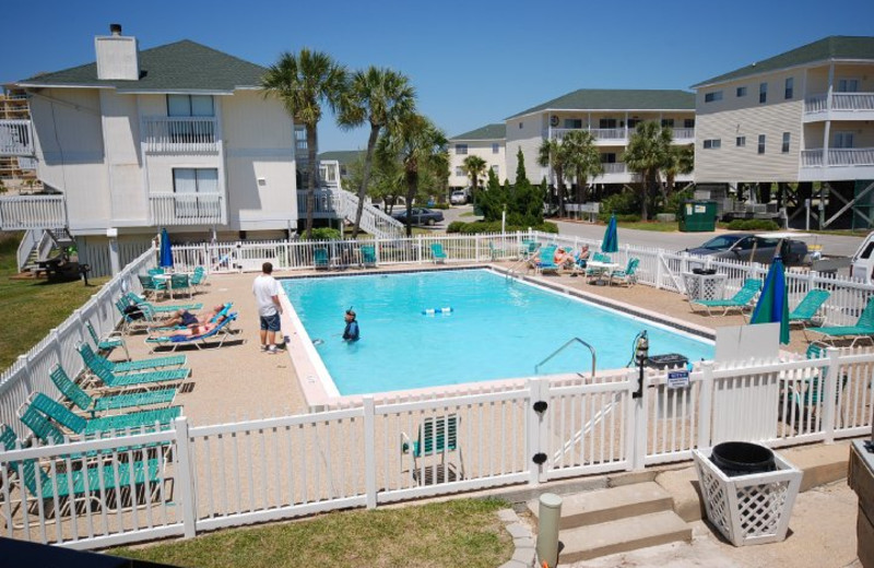 Outdoor pool at Sandpiper Cove.