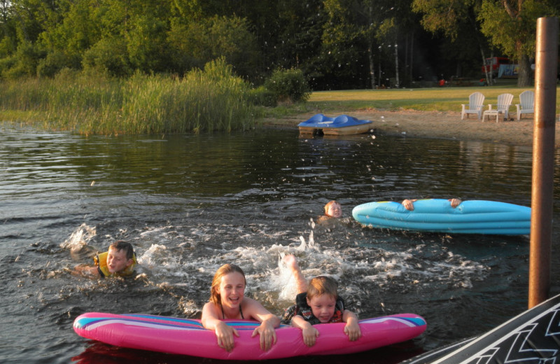 Water activities at Kokomo Resort.