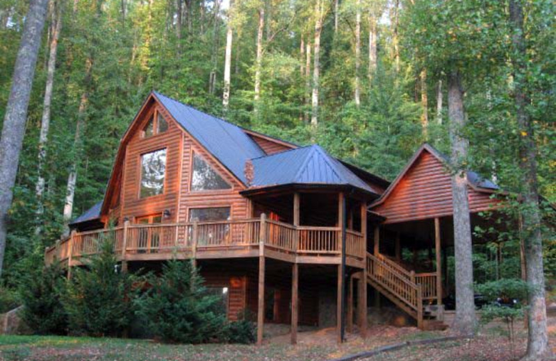 Cabin exterior at Black Bear Cabin Rentals.