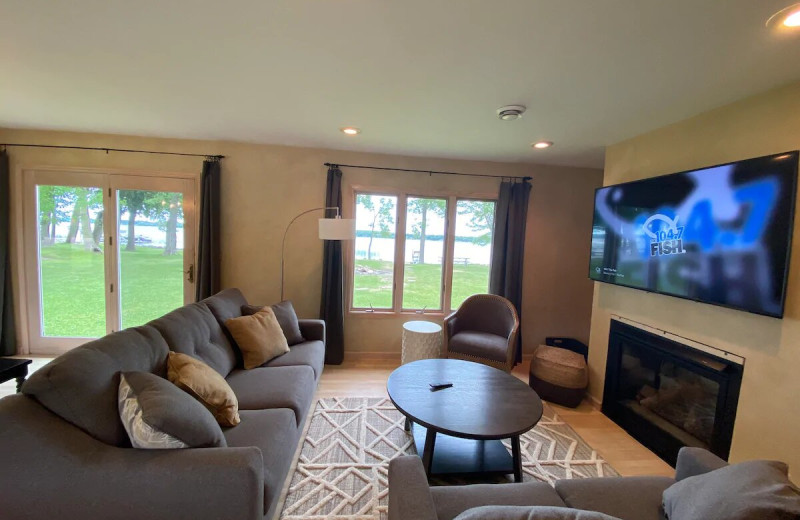 Rental living room at Lakes Area Rentals.