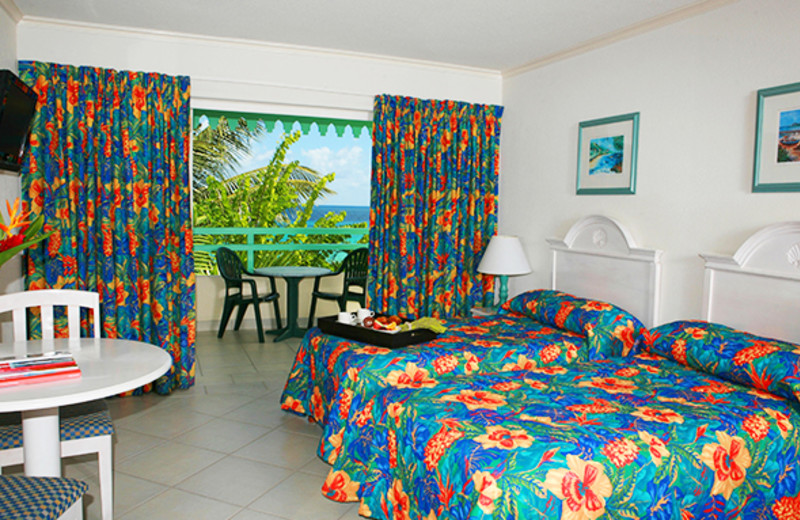 Guest room at Blue Orchids Beach Hotel.