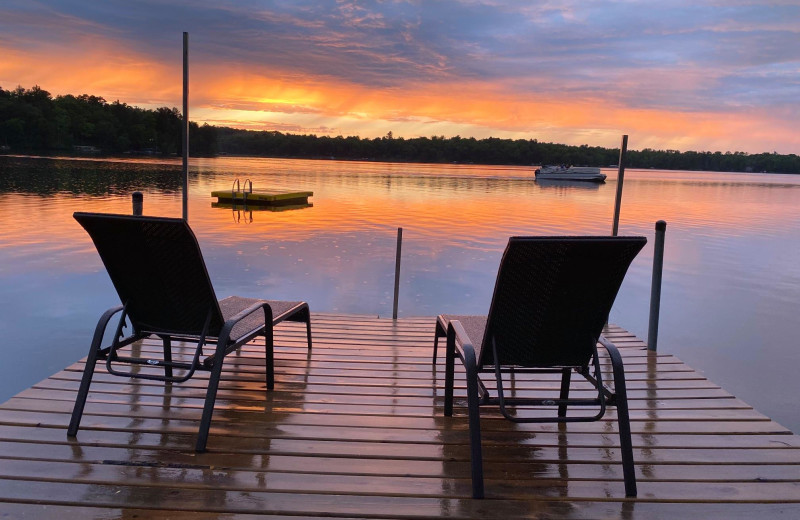 Lake view at Minne-Teepee Resort.