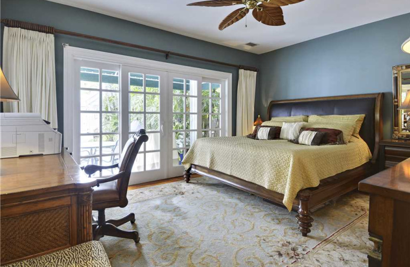 Rental bedroom at At Home in Key West, LLC.