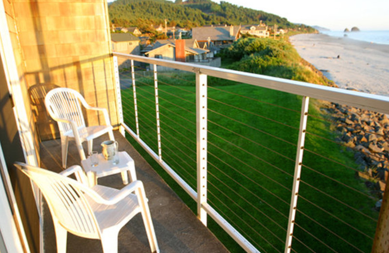 Balcony view at The Tolovana Inn.