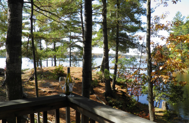 Deck view at Westwind Inn on the Lake.