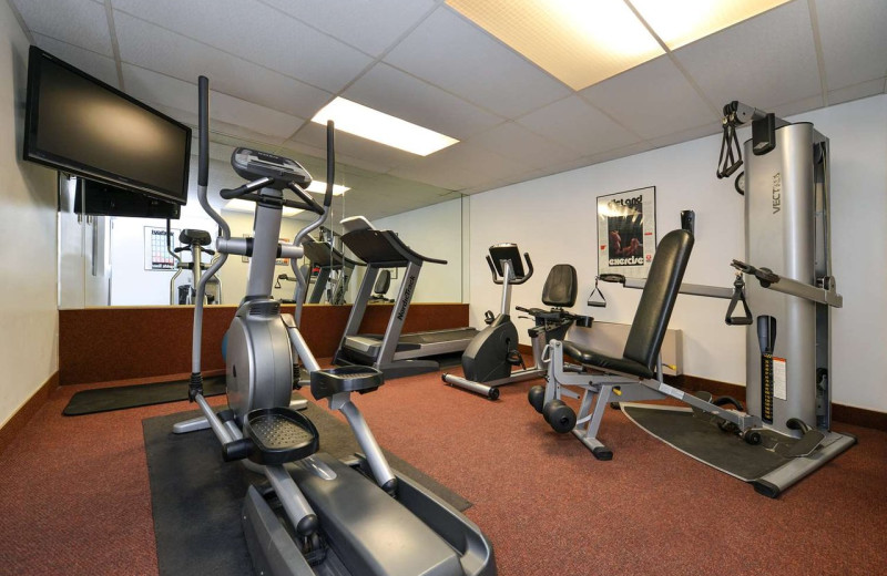 Fitness room at Best Western Coral Hills.