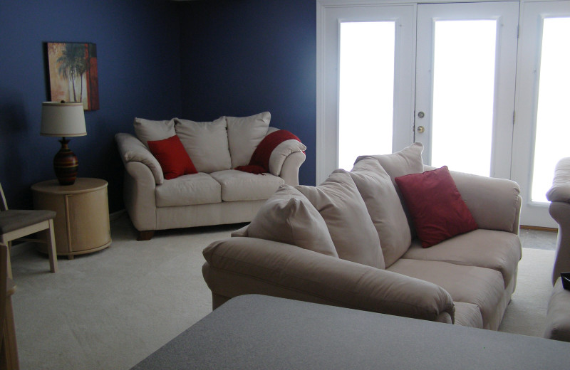 Condo living room at Big Bear Resort.