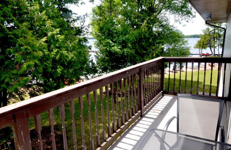 Guest balcony at Balsam Resort.