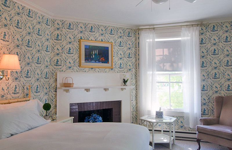 Guest room at The Castine Inn.